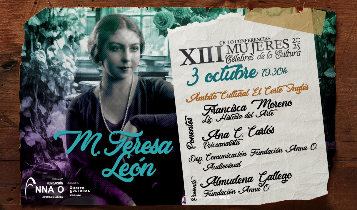 La figura de María Teresa León centrará la segunda conferencia Mujeres Célebres de la Cultura 2025