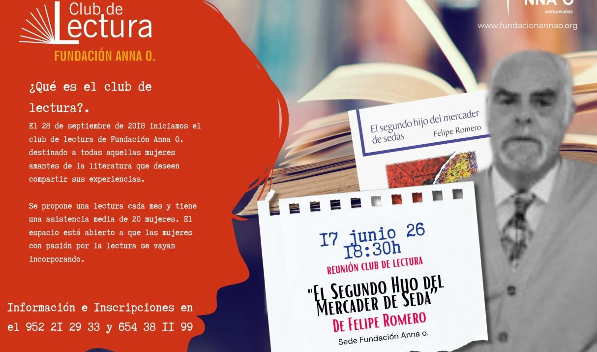 «El Segundo Hijo del Mercader de Sedas» será analizado en la nueva cita del Club de Lectura Fundación Anna O. el 17 de junio de 2026